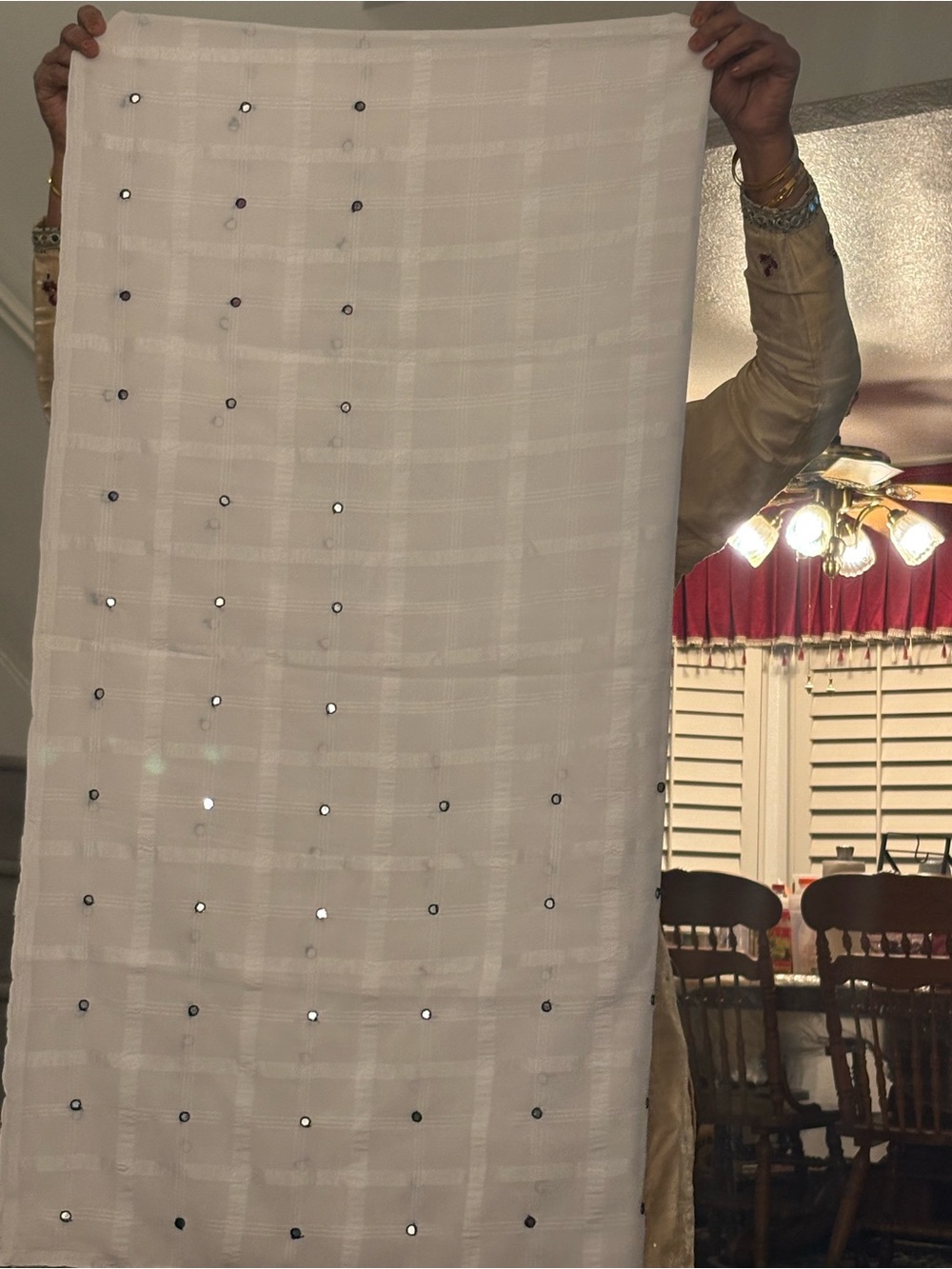 Punjabi salwar suit cream color